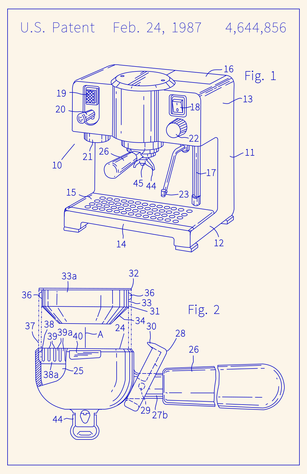 Espresso Machine Patent