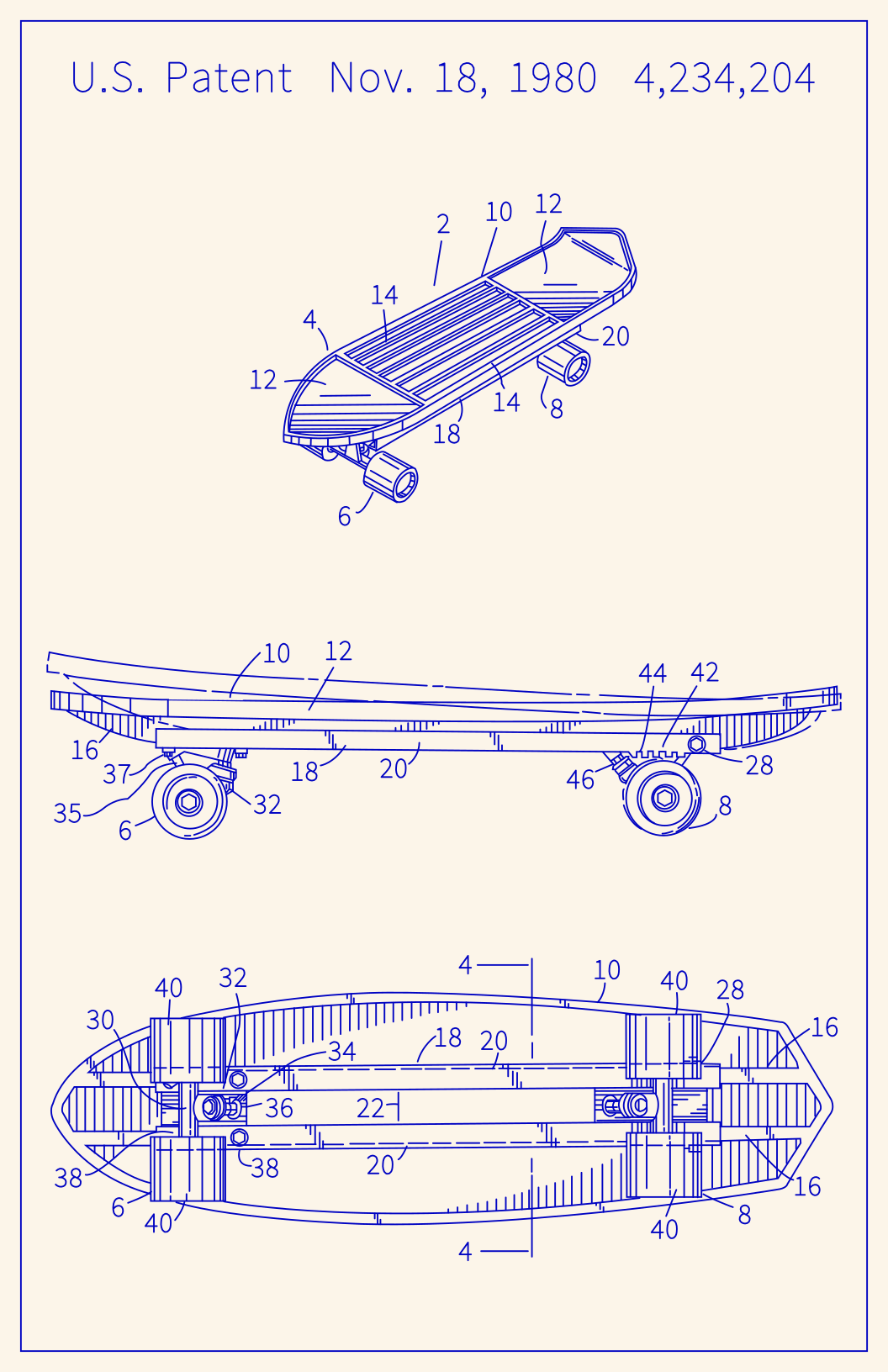 Skateboard Patent