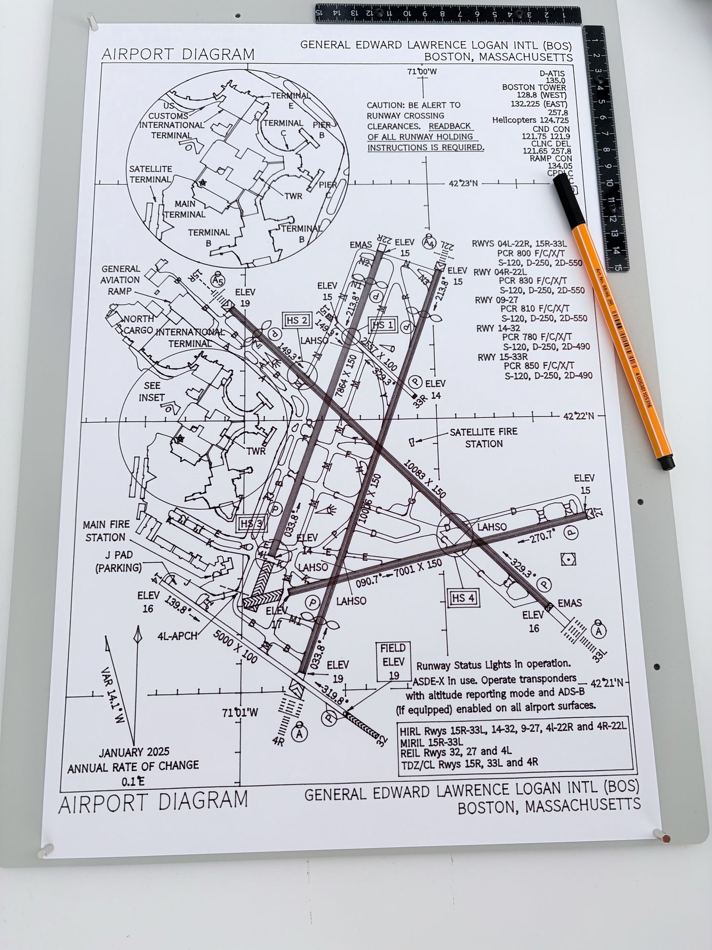 Boston Logan Airport Diagram