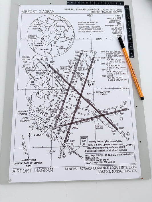 Boston Logan Airport Diagram