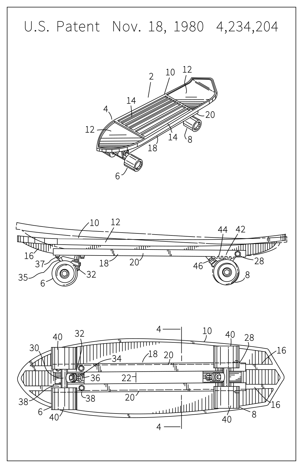 Skateboard Patent
